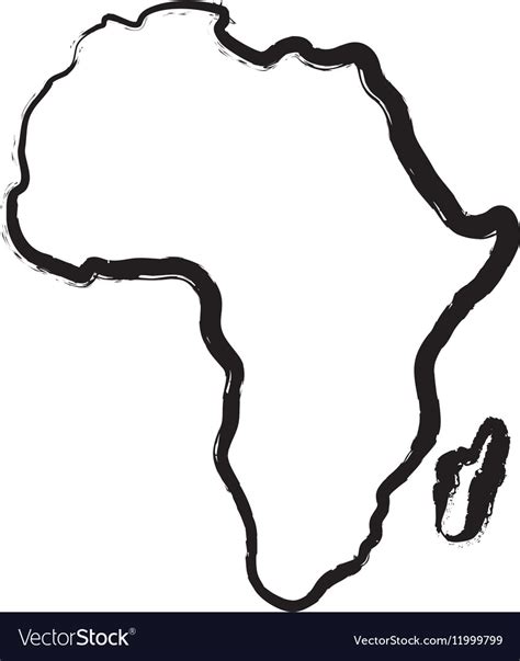 Africa Outline Vector Outline Map European African And Asian