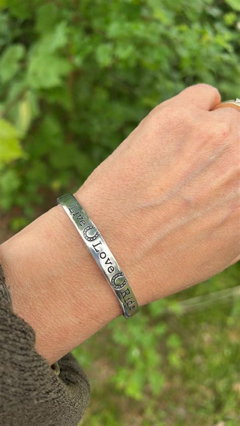 Hand Stamped Western Jewelry Stacking Bracelets Cowgirl T Ideas