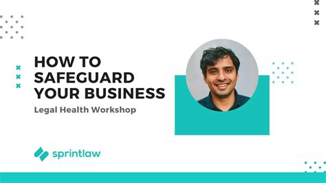 How To Safeguard Your Business Legal Health Workshop Sprintlaw Youtube