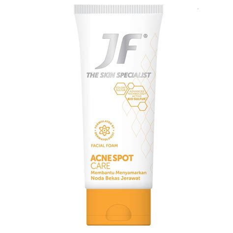 Jf Sulfur Facial Foam Acne Spot Care 70gr Shopee Indonesia