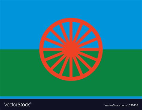 Gypsy Flag Symbol Of Nomads Royalty Free Vector Image