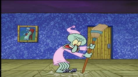 Squidward About To Fall Through The Floor By Alex Amazingartworks On