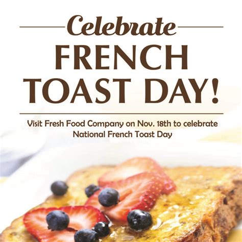 National French Toast Day Hoya Hospitality