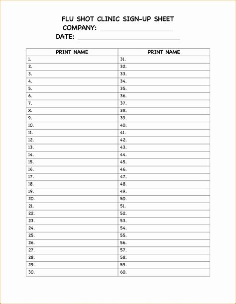 Email Sign Up Sheet Template Microsoft Word Best Of 6 Sign Up Sheet