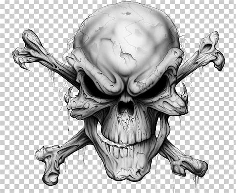 Free Png Downloads Human Skull Black Screen Skull And Crossbones