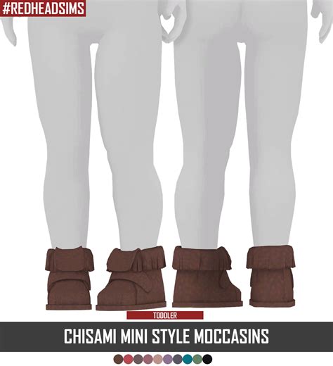 Chisami Mini Style Moccasins Ts4 Conversion Hq Sims 4 Toddler