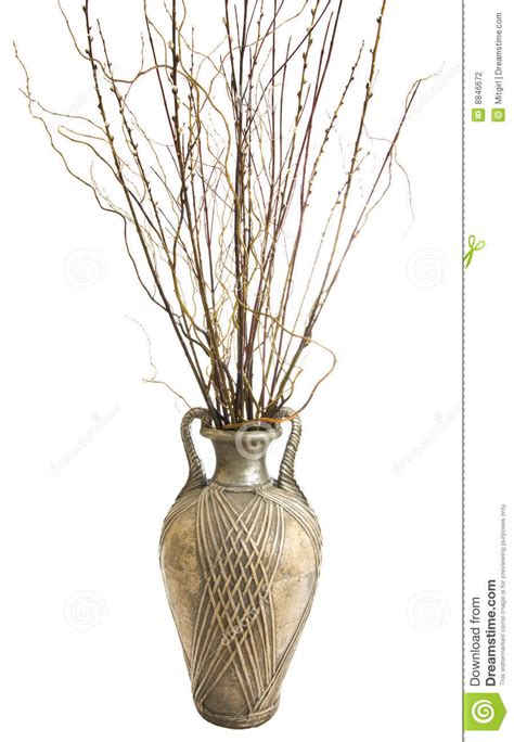 The item is made of cotton and linen fabrics using hand and machine sewing techniques. Large Antique Vase With Decorative Sticks Stock Photo ...