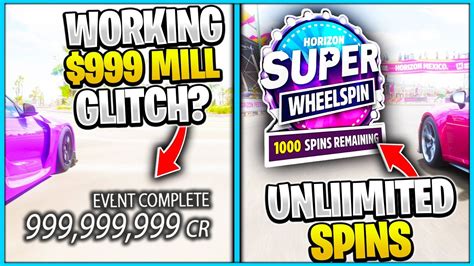 New Forza Horizon 5 Money Glitch Super Wheel Spins Fast In Forza Horizon 5 Fh5 Glitch Youtube