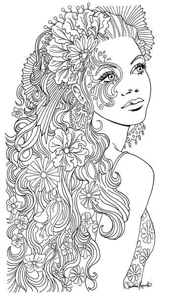 Top Adult Coloring Pages Women Home Family Style And Art Ideas