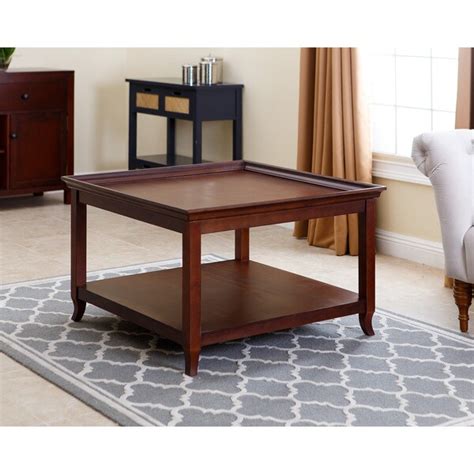 Abbyson Living Carson 36 Inch Square Wood Coffee Table 18461082