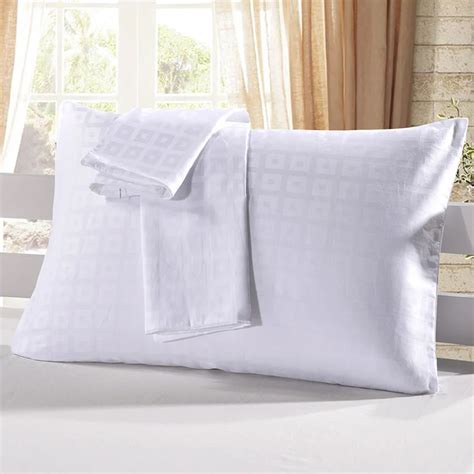 2 pcs set solid cotton home pillow covers plaid white decorative pillows cases hotel hospital