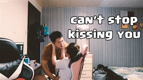 i can t stop kissing you prank on girlfriend youtube