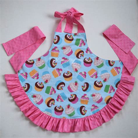 Girls Ruffle Apron Pattern And Tutorial — Pacountrycrafts Aprons