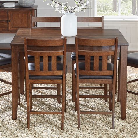 A America Mason 36 Solid Wood Square Dining Table With Butterfly Leaf