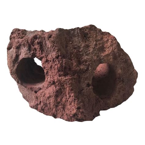 Red Lava Rock 2 Hole 10 20cm 25kg Hugo Kamishi