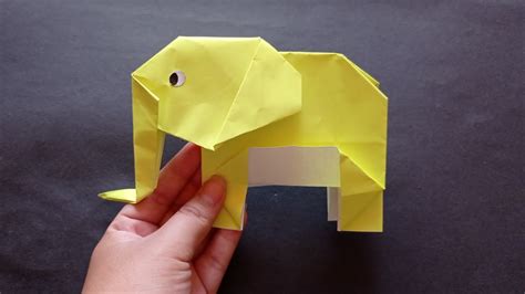 How To Make An Origami Elephant Easy Step By Step Youtube