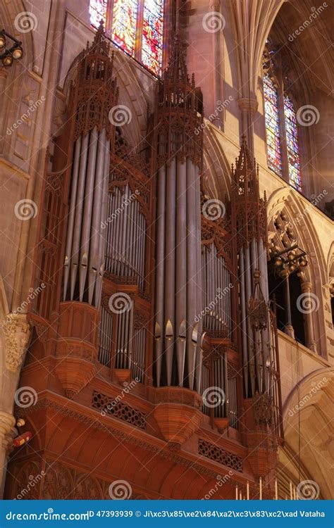 Organ Pipes In Cathedral Editorial Stock Image Image Of Gospel 47393939