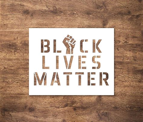 Black Lives Matter Stencil Reusable Stencil For Painting Perfect
