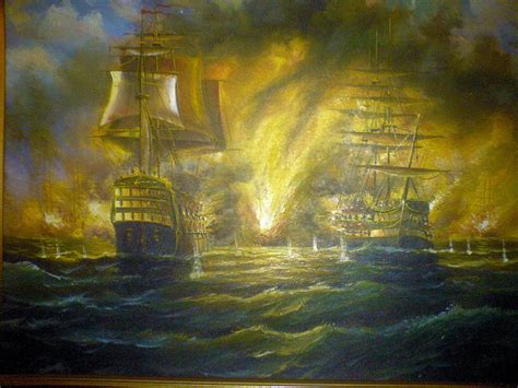 Age Of Sail Painting Of Naval Battle Does Anybody Know Anything