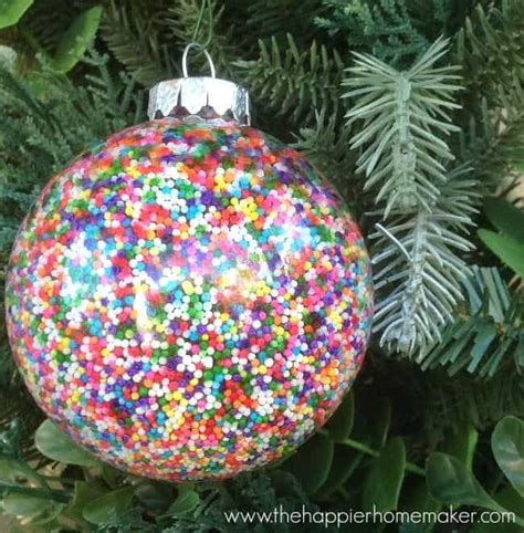 Diy Sprinkle Ornaments The Happier Homemaker