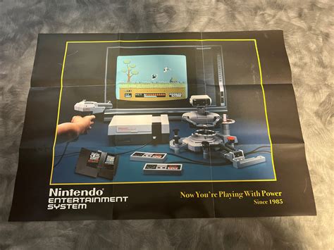 Vintage Nintendo System Nes Classic Poster 16x22 155 X 215 Actual
