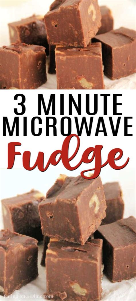 Microwave on high, 2 minutes. Best Microwave Fudge Recipe - Easy 3 Ingredient Fudge