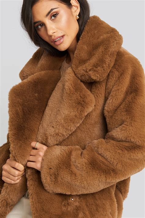 Soft Faux Fur Long Coat Brown Na Long Coat Long Faux Fur Coat