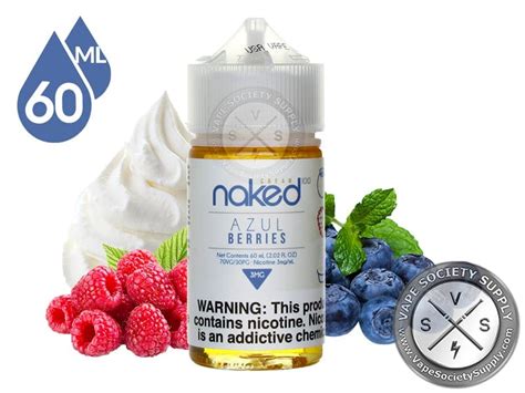 azul berries by naked 100 cream 60ml ⋆ vape juice ⋆ 12 99