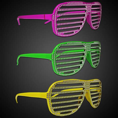 Neon Sparkle Slotted Eyeglasses Sunglasses Eyeglasses And Masks