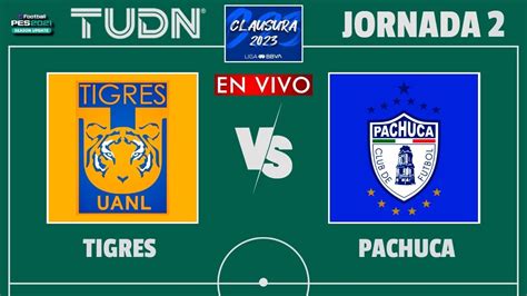 Tigres Vs Pachuca EN VIVO Jornada 2 Liga MX Clausura 2023 PES 2021