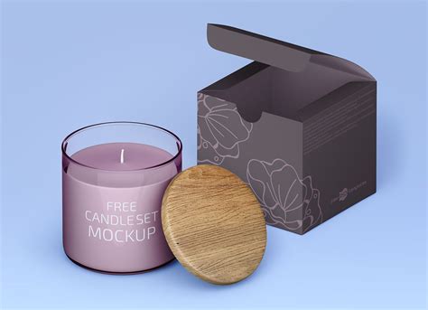 Free Scented Jar Glass Candle Packaging Mockup Psd Set Good Mockups