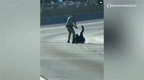 video shows fatal chp shooting on 105 freeway state investigating ktla