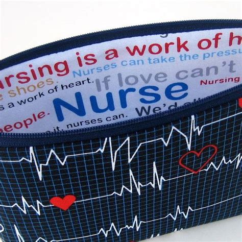 Nurse Cosmetic Zipper Pouch Make Up Bag Calling All Nurses Etsy