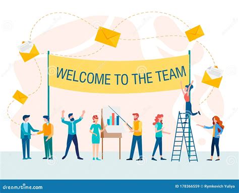 Welcome To Team Concept Vector Illustration Stock Vector Illustration