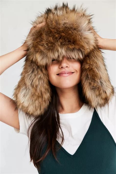 Oversized Faux Fur Trapper Hat Urban Outfitters