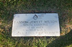 Ransom Jewett Wilson 1902 1952 Homenaje De Find A Grave