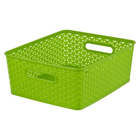 Room Essentials Y-Weave Medium Storage Basket - Set of 4 | Storage