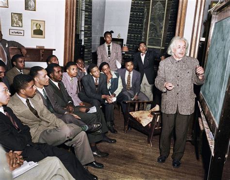Albert Einstein Teaching At Lincoln The United States First Historical