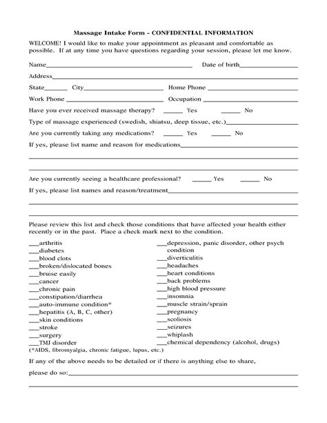 Free Printable Therapy Intake Forms Printable Forms Free Online Vrogue