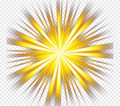 Yellow Sun Ray Lightning Yellow Ray Yellow Rays Symmetry Color Png