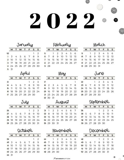 Week Numbers For 2022 What Week Is It Saturdayt
