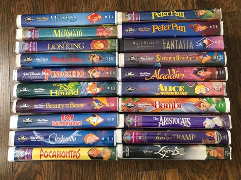 Disney Classics Collection Of Vhs Movies Extremely Rare Great Gift