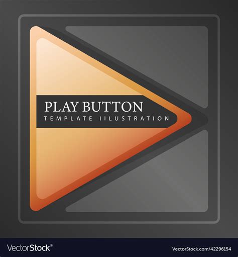 Template Play Button Royalty Free Vector Image