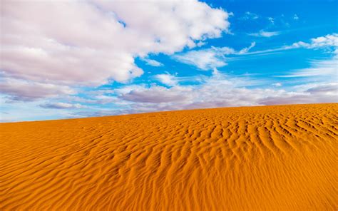 Download 3840x2400 Wallpaper Algeria Desert Sahara Sand Clouds Blue