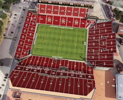 Anfield Stadium Seating Plan And Map How To Plan Stadium Seating Plan
