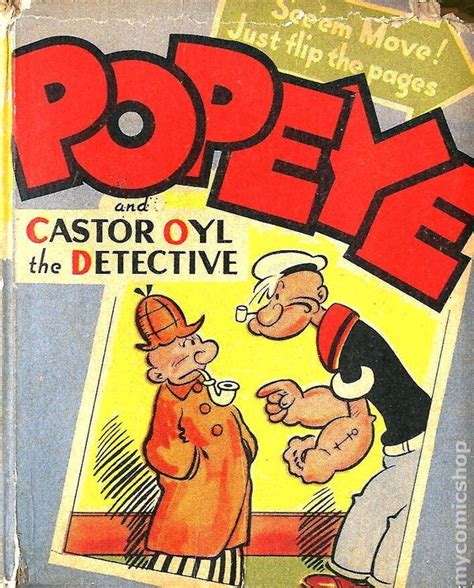 Popeye And Castor Oyl The Detective 1941 Whitman Blb