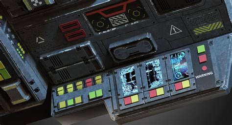 Futuristic Sci Fi Console 3d Model By Zifir3d