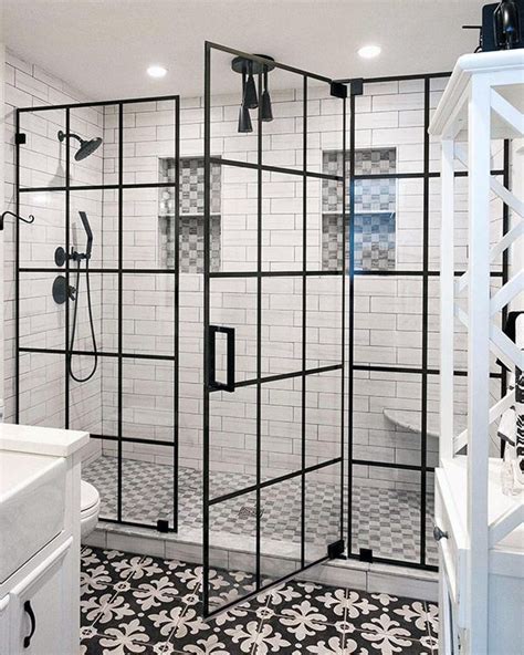 This Is The Look Of 2019 Super Modern Grid Style Shower Door Frameless 10mm Heavy Glass