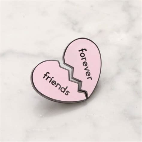 Friends Forever Enamel Pin Set By Alphabet Bags