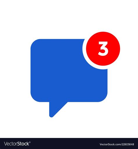 New chat message notification icon Royalty Free Vector Image , # ...